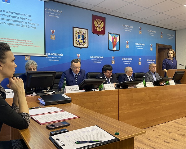 22 марта состоялось очередное тридцать первое заседание Думы Шпаковского муниципального округа 